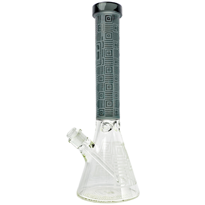 15" Half Color Sandblast Neck Elephant Joint Beaker