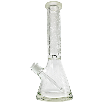 15" Assorted Deep Etch w/ Heavy Base & Elephant Joint Beaker