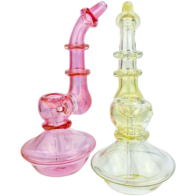 6.5″ UFO BASE TRIPLE MARIA NECK FUME BUBBLER
