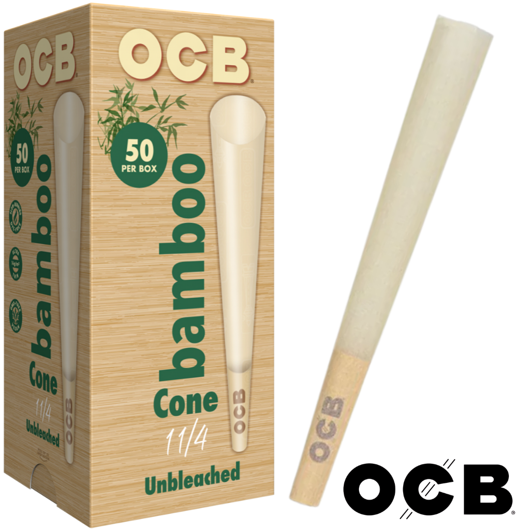 OCB BAMBOO 1 ¼ CONES 50 COUNT TOWER