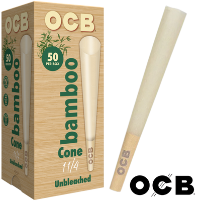 OCB BAMBOO 1 ¼ CONES 50 COUNT TOWER