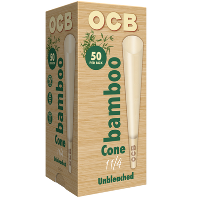 OCB Bamboo 1 ¼ Cones 50 Count Tower