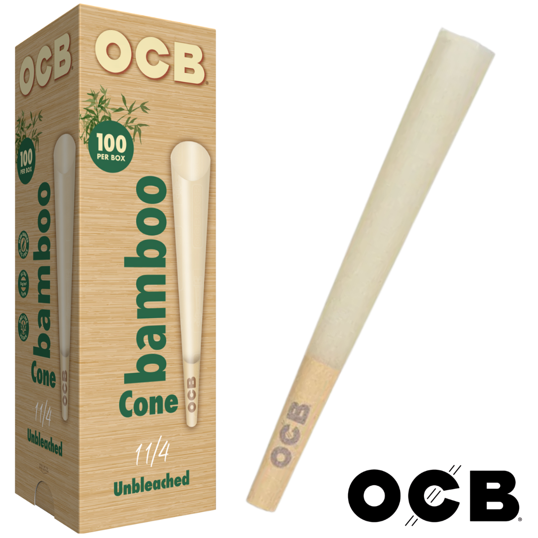 OCB BAMBOO 1 ¼ CONES 100 COUNT TOWER