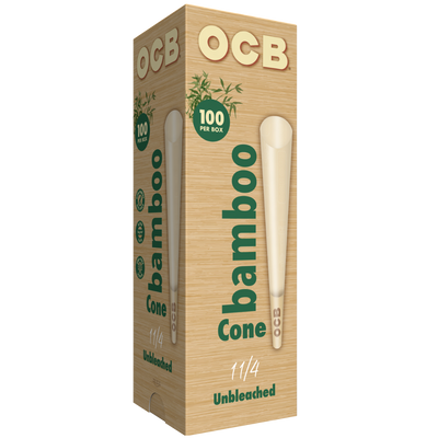 OCB Bamboo 1 ¼ Cones 100 Count Tower