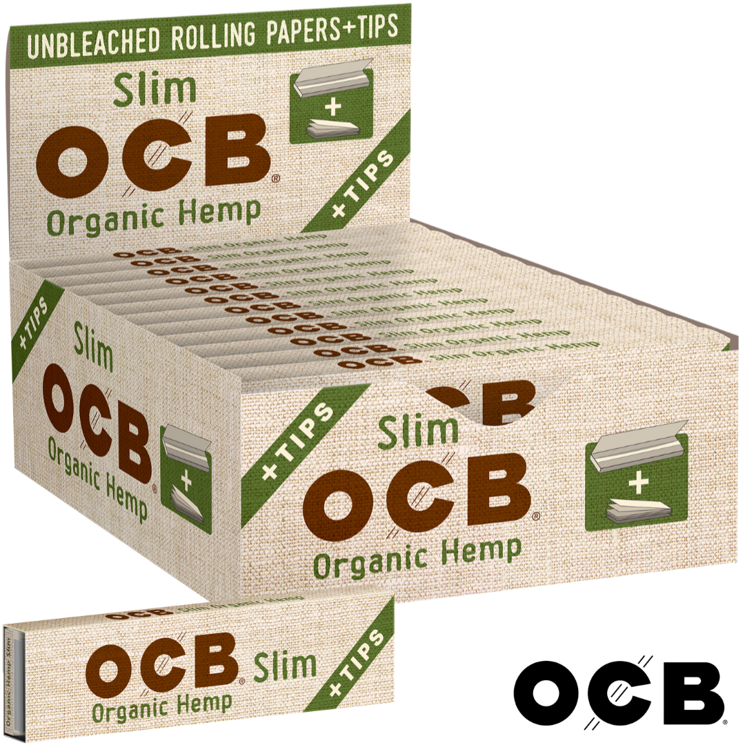 OCB ORGANIC HEMP SLIM PAPERS + TIPS