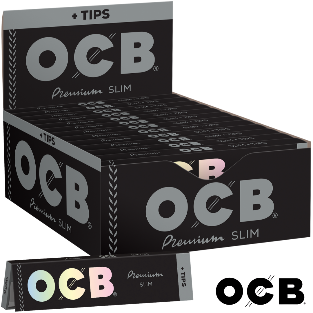 OCB PREMIUM SLIM PAPERS + TIPS