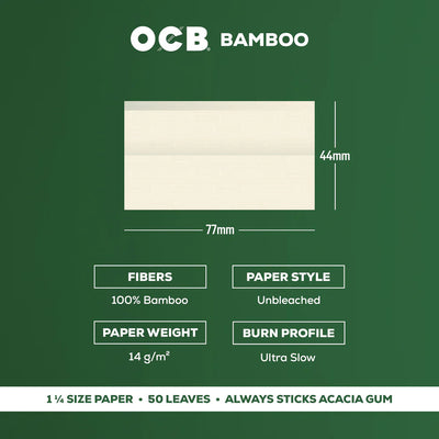 OCB Bamboo 1 ¼  Papers + Tips