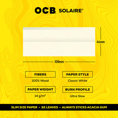 OCB Solaire Slim Papers + Tips