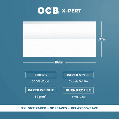 OCB X-Pert XXL Rolling Papers - close-up view