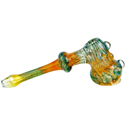 7.5" Oregon Made Glass Hammer Bubbler - Made in USA - photo 4