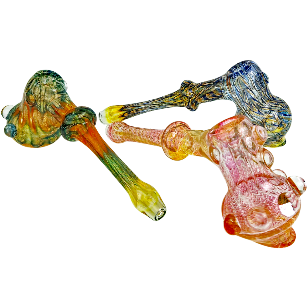 7.5″ OREGON MADE GLASS HAMMER BUBBLER – MADE IN USA