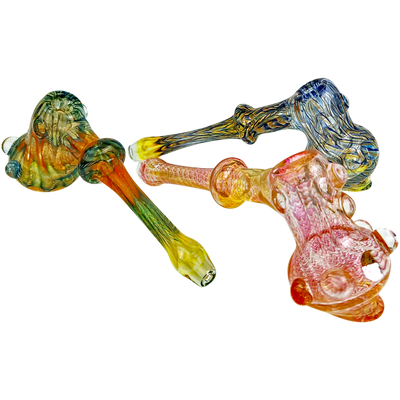7.5″ OREGON MADE GLASS HAMMER BUBBLER – MADE IN USA