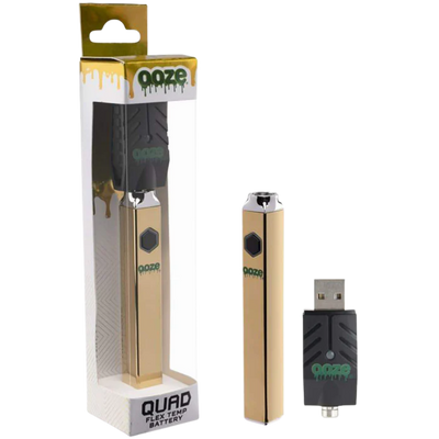 Ooze Quad 510 Thread 500MAH Square Vape Pen Battery w/ Smart USB - 12ct - photo 7