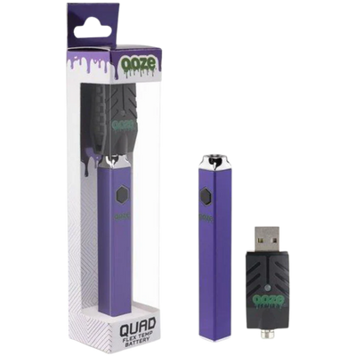Ooze Quad 510 Thread 500MAH Square Vape Pen Battery w/ Smart USB - 12ct - photo 12