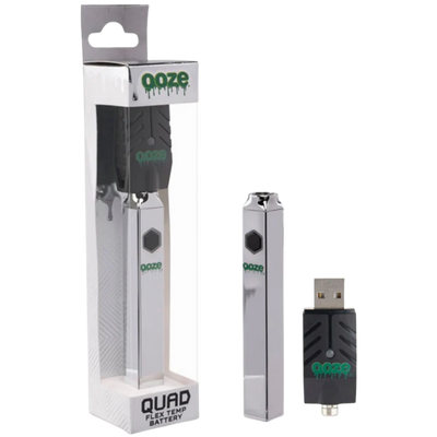 Ooze Quad 510 Thread 500MAH Square Vape Pen Battery w/ Smart USB - 12ct - photo 3