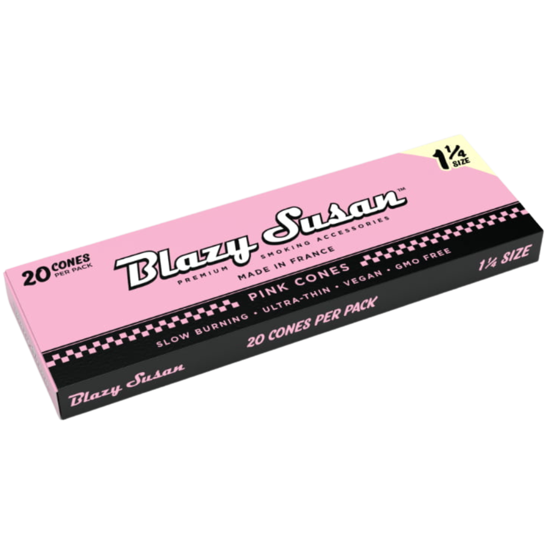 BLAZY SUSAN 1 ¼ PINK PAPER CONES – 78MM 20CT