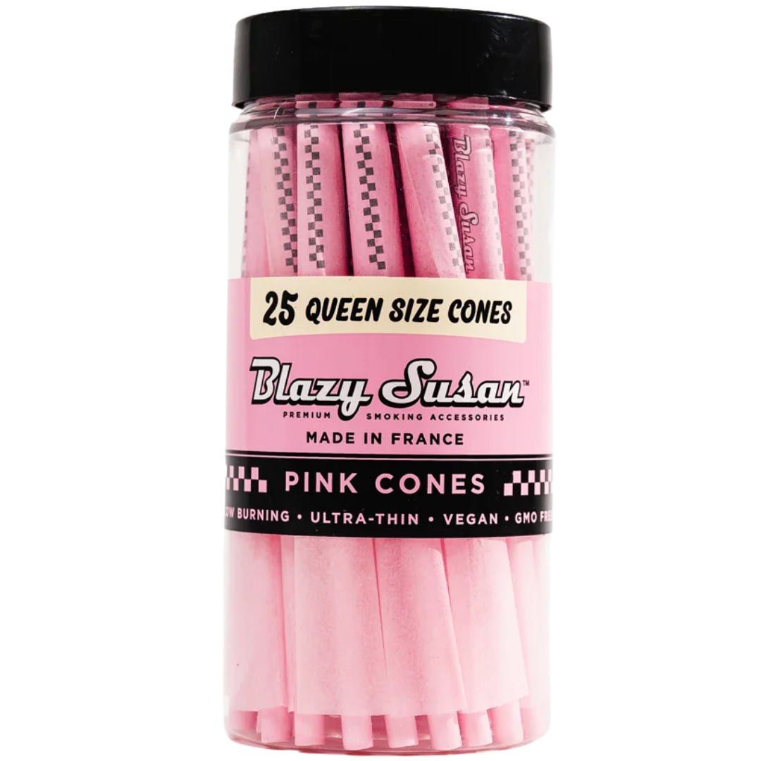 BLAZY SUSAN PINK PAPER CONES – QUEEN SIZE 25CT