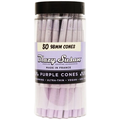 Blazy Susan Purple Cones – 50ct 98mm Cones