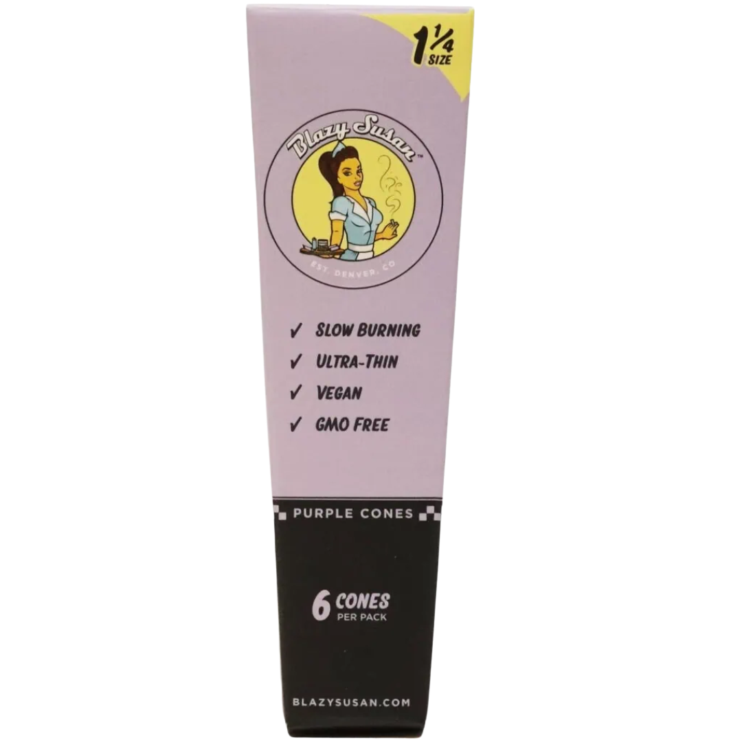 BLAZY SUSAN PURPLE CONES – 1 ¼ 6 PACK CONES