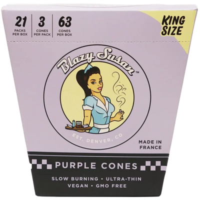 Blazy Susan Purple Cones – King Size 3PCK Cones