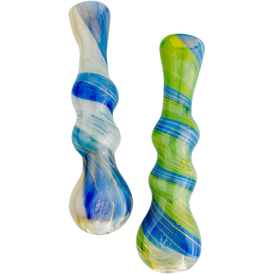 4" Color Swirl Flat Mouth Chillum - photo 2