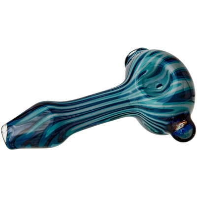 4″ PEASELBURG COLOR WORKED HAND PIPE W/ MILLE