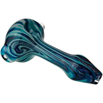 4″ PEASELBURG COLOR WORKED HAND PIPE W/ MILLE