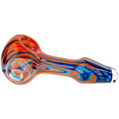 4″ PEASELBURG COLOR WORKED HAND PIPE W/ MILLE
