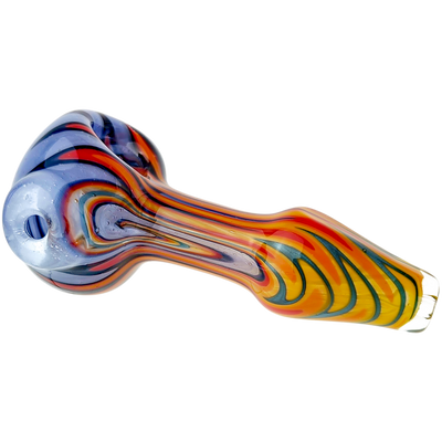 4″ PEASELBURG COLOR WORKED HAND PIPE W/ MILLE