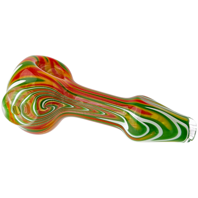 4″ PEASELBURG COLOR WORKED HAND PIPE W/ MILLE