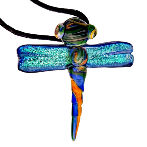 2″ PEASELBURG DICHRO DRAGONFLY PENDANT