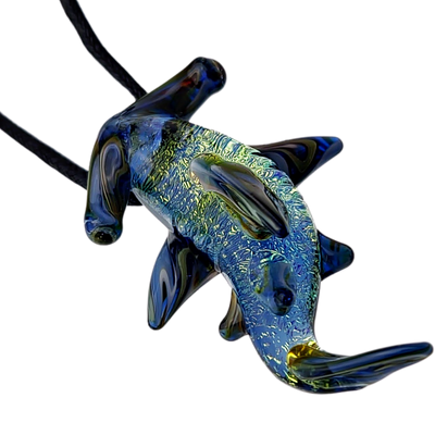 2" Peaselburg Dichro Hammerhead Shark Pendant - photo 4
