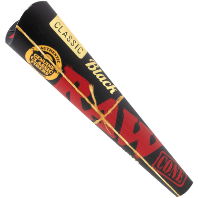 RAW Black 3pk King Size Pre-Roll Cones 32bx