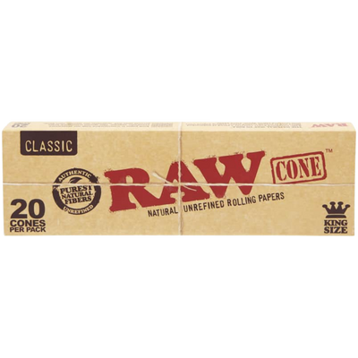 RAW Classic 20pk Pre-Roll King Size Cones 12bx