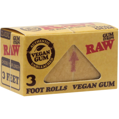 RAW Classic Vegan Gum Strip Rolls Sw 24bx