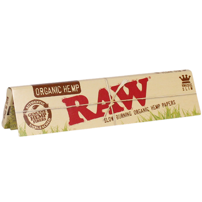 RAW Organic Hemp King Size Slim Rolling Papers 50bx