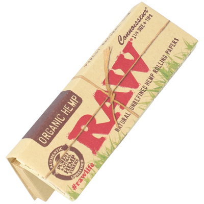 RAW Organic Connoisseur 1 ¼ Rolling Papers with Tips 24bx