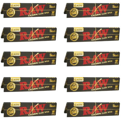 RAW Black Classic King Size Slim Rolling Papers - close-up view