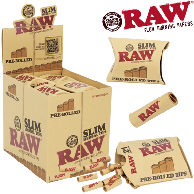 RAW PRE-ROLLED 21PK WIDE TIPS 20BX