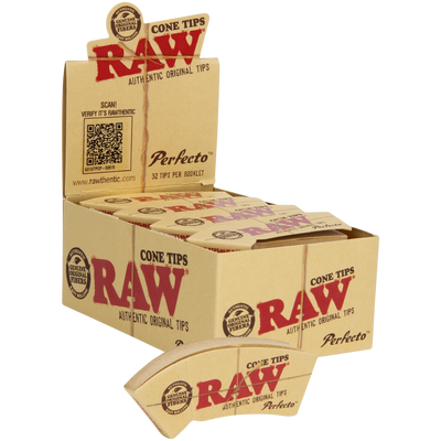 RAW Perfecto Cone Tips with Perforation 24bx