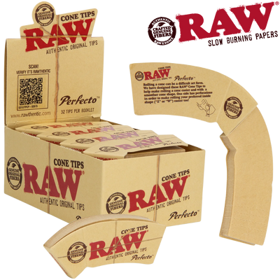 RAW PERFECTO CONE TIPS WITH PERFORATION 24BX