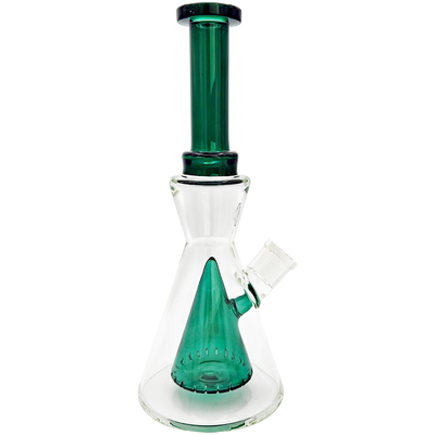 10″ COLOR ACCENT CONE PERC BONG