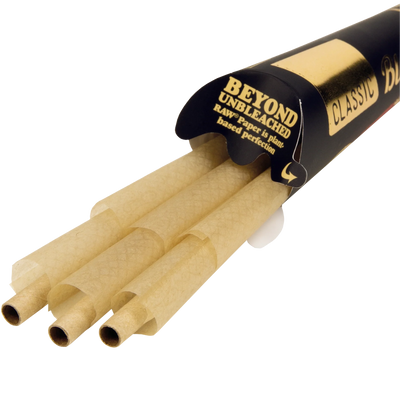 RAW Black 1 ¼ Triangle Scoop Cones 6pk 30bx