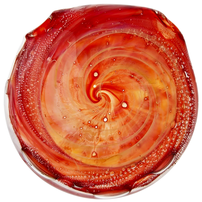2″ RED SPIRAL PENDANT