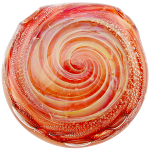 2″ RED SPIRAL PENDANT