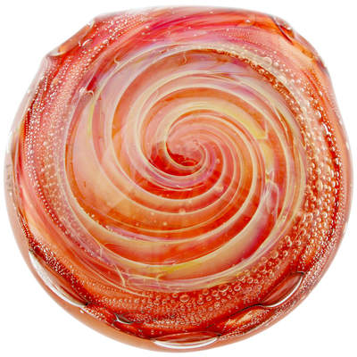 2″ RED SPIRAL PENDANT