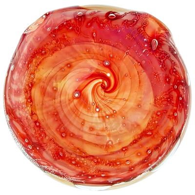 2″ RED SPIRAL PENDANT