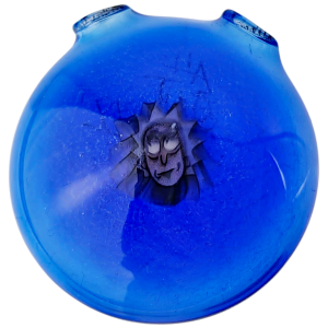 1.75″ RICK & MORTY BLUE PENDANT