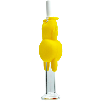 7″ Silicone Nectar Straw w/ Ceramic Tip - close-up view