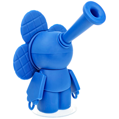 5" Silicone Standing Flower Guy Bong - scale reference